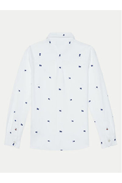 Tommy Hilfiger Cămașă băiețel KB0KB09594 Alb