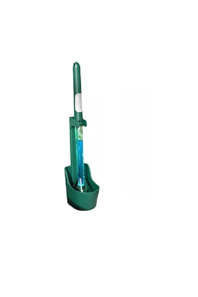 OEM Toilet Brush with Detergent Dispenser and Wall Mount, ABS, Green, 51x11x8 cm