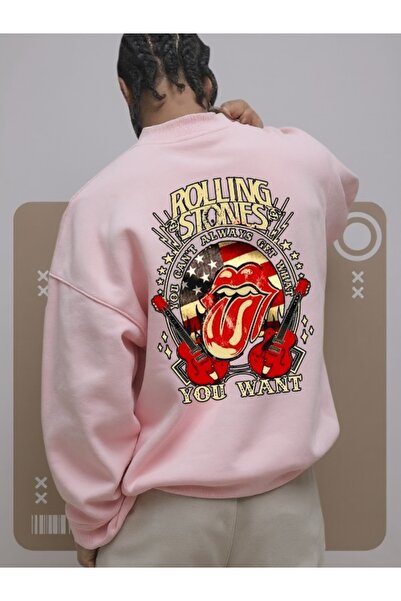 Wish BF Hanorac unisex pentru bărbați/femei ROLLING STONES Colorat Personaliz...