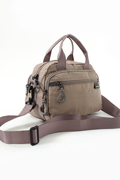 Çanta Trend Unisex Water Resistant Fabric Multi-Compartment Cross Strap School Travel and Shoulder Bag