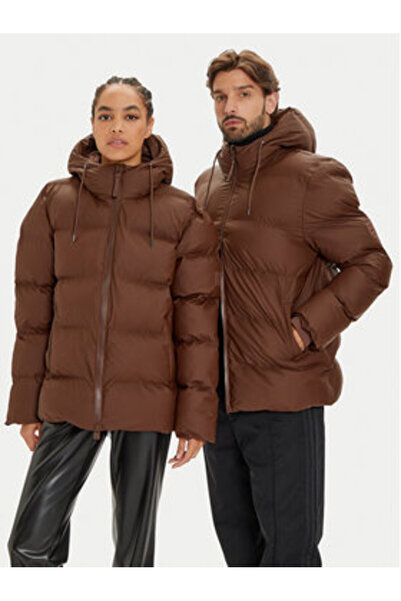 Rains Unisex Χειμερινό Μπουφάν 15120 Καφέ