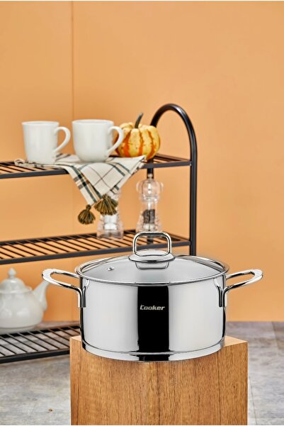 Cooker 22 cm Bomonti Stainless Steel 4.3 Liter Deep Pot