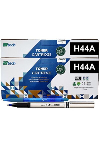Retech Set Toner Compatibil HP44A 2xCF244A, Negru 2000 pagini, Roller DeLuxe si Pix Xball