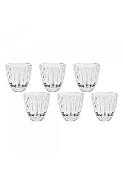 Vidivi Set of 6 tempered glass shot glasses, ACCADEMIA collection, 360ml