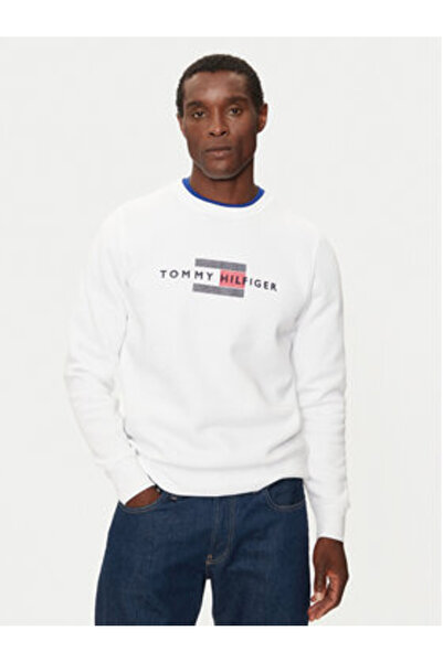Tommy Hilfiger Hanorac pentru bărbați MW0MW35541 Alb