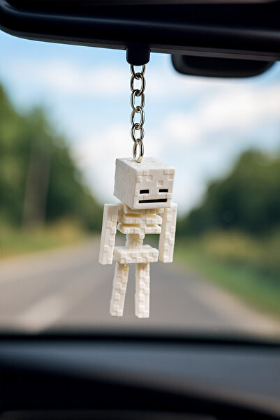 Flexilab Creative Minecraft Skeleton (İskelet) Anahtarlık – 10,9 cm Figürlü, ...