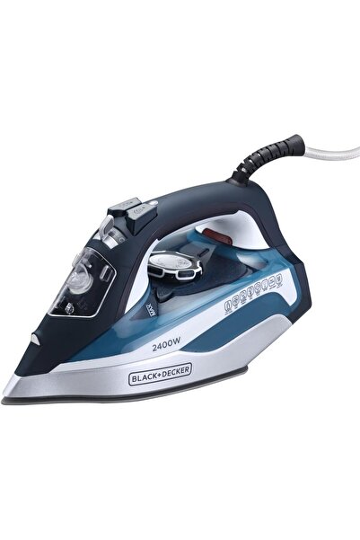 Black and Decker 2400W Steam Iron Ceramic Soleplate 380ml Anti-Drip Auto Shut...