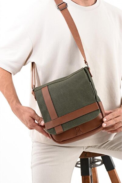 Çanta Trend حقيبة تابلت من قماش الكانفاس للرجال، حقيبة ساعي البريد 27*23 سم، ...