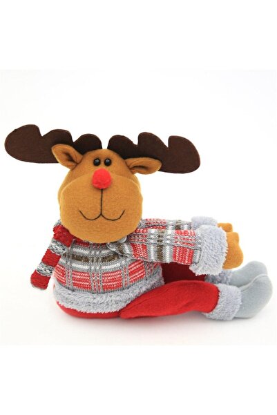 Flippy Curtain and Drapery Clip, Flippy, Reindeer Pattern, Canvas, Velcro Fastening, 46 x 14 cm, Multicolor