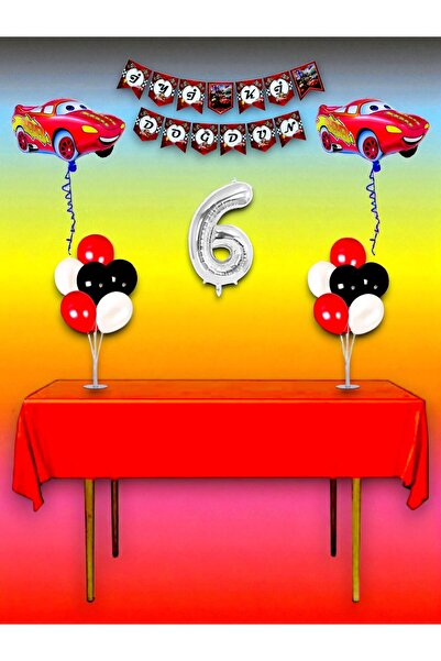 partylady Cars Themed 6Th Birthday and Special Event Mega Combination Set