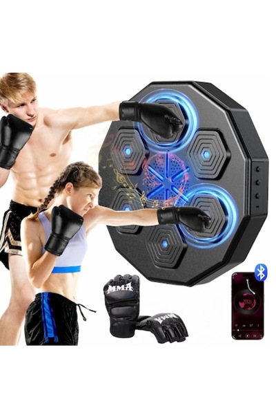 dalimag Cutie țintă pentru lovituri, Danesso®, difuzor încorporat, conexiune Bluetooth, iluminare LED pentru zona de lovire, W