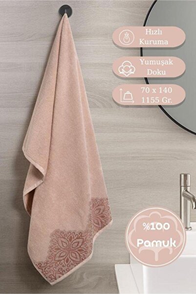 Karna Home Pamučni jednostruki peškir Jacquard Klover - 70 x 140