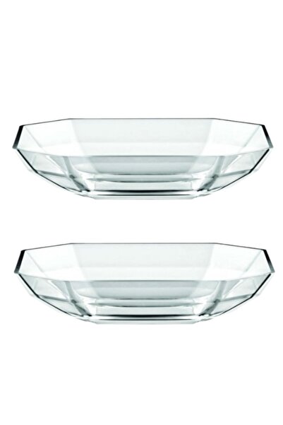 Vidivi Set of 2 deep tempered glass plates CANOVA 33x33cm