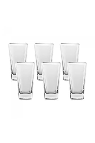 Vidivi Set of 6 tall glasses made of tempered glass, DUCALE collection, 410ml