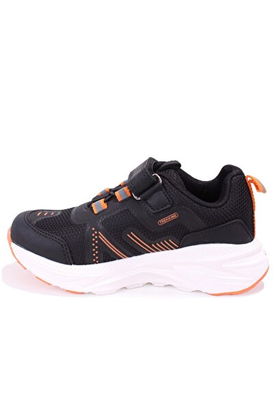 Vicco Tx-One 869F25K301 Black Orange Orthopedic Daily Boys' Sports Shoes