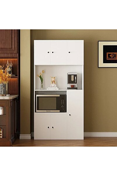 Tdesigno Talha Çok Amaçlı Dolap-Mikrodalga-Erzak-Airfryer-Mutfak-Kiler Dolabı...