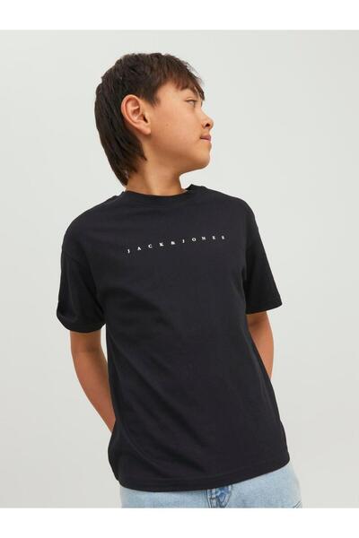 Jack & Jones Μαύρο μπλουζάκι για παιδιά