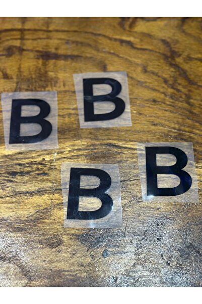 Gönülden Tasarım 4 bucăți de transfer de imprimare cu literele B, care se lip...