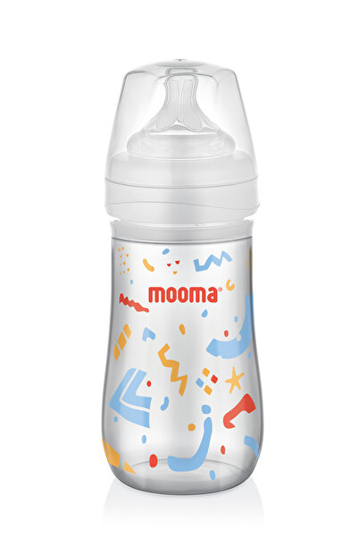 MOOMA Neeko Antikolik PP Confetti Desenli Biberon 250 ML 6-18 Ay Orta Akış