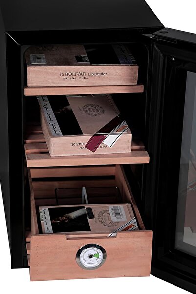 Hemingway Thermo - Electric Cigar Humidor Cabinet And Hygrometer Temperature Controll