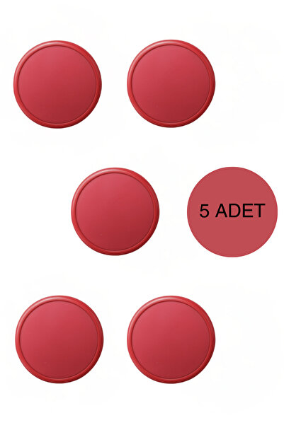 MegaVitrin 5 Adet Kırmızı Çocuk Odası Mobilya Kulbu Seti - ABS Plastik Tekli ...