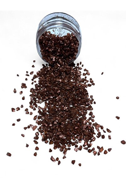 stonechem Epoksi Çalışmalarınız İçin Parlak Cam Kırıkları 2-4 mm KAHVERENGİ 1...