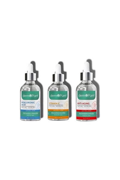 dermoPoint Lightening, Moisturizing and Repairing 3-Piece Serum Set |   Vitam...