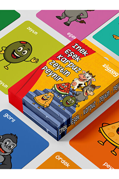 Zigzag İnek Eşek Karpuz Zeytin Peynir – Eğlenceli Kart Oyunu