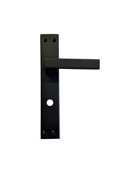 Erkul Aluminum Black Wc Door Handle, Toilet & Bathroom Door Handle, Directionless Mounting Mechanism, (478-02-Wc-Msy)