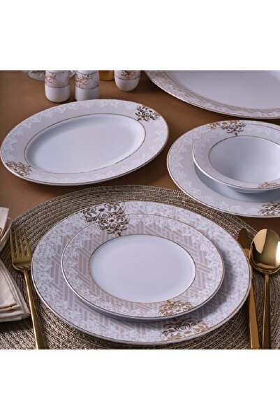 Güral Porselen 54 Parça 12 Kişilik Porselen Yemek Takımı YT9505950