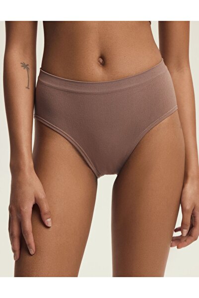 Henderson Women's High Waist Panties 2-Pack Classic Briefs Ribbed Soft Polyamide Comfortable | Bait