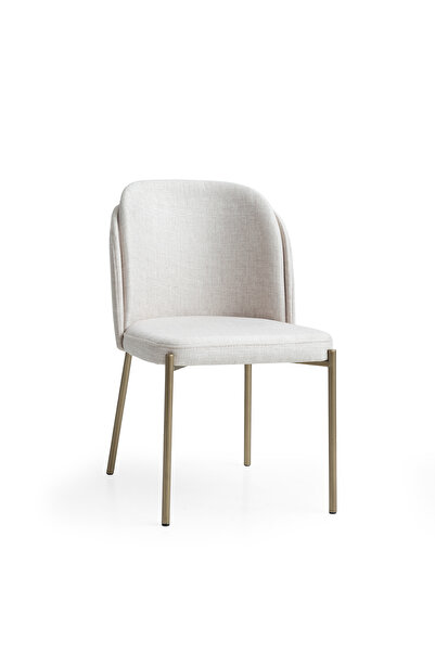 comiet Kaje teddy kumaş Metal Ayaklı Sandalye