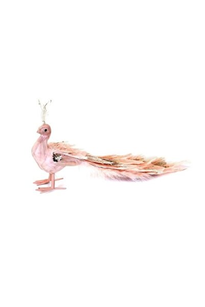 Strend Pro Decorațiune de Crăciun, Păun Roz, 33x12x15 cm