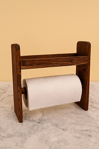 silvia home decor Havlu Kâğıt Standı Baharatlık Standı Raflı Havlu Kâğıtlık Standı