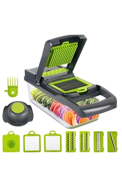 Denx Vegetable Chopper, Manual Chopper, 15-in-1 Food Chopper