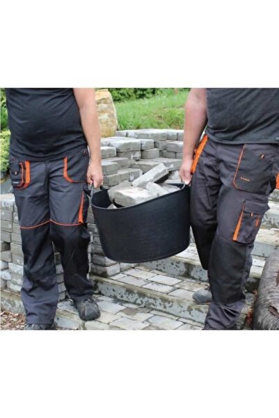 Artool Construction Bucket, Round, Flexible, Black, 55 L,