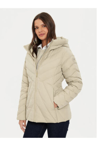 Tommy Hilfiger Geacă de damă cu puf WW0WW42623 bej
