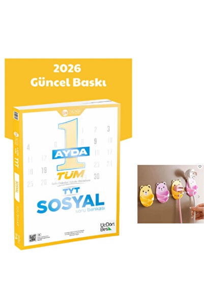 paraf yayınları Üç Dört Beş Yayıncılık 345 TYT 1 Ayda Tüm Sosyal Soru Bankası...