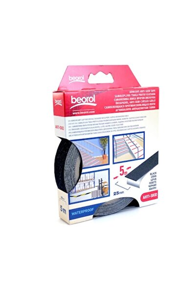 beorol Bandă adezivă antiderapantă neagră 5m