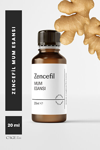 Cageartstudio Zencefil Mum Esansı 20 Ml, Yüksek Kalite Mum Esansı, Mum Koku E...