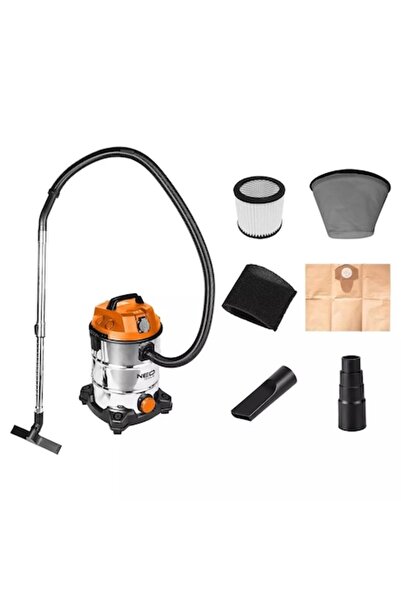 NEO Aspirator industrial, umed-uscat, 1400 W, 30 L, filtru HEPA, cu accesorii,