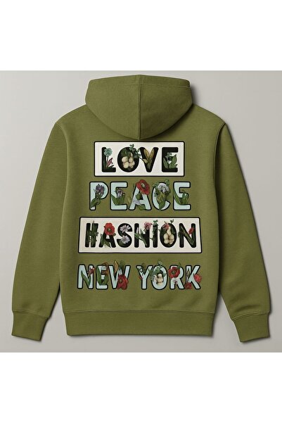 CLASSY.MODA New York Slogan Floral Print Hooded Sweatshirt – Unisex Streetwear
