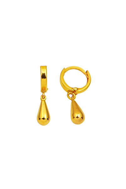 Bilezikci Damla Sallantılı 22 Ayar Altın Küpe