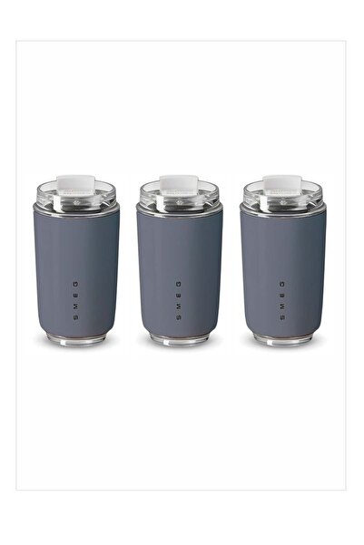 SMEG Travel Mug, Insulated Coffee Tumbler, Leak Proof Stainless Steel Thermal Reusable Coffee Cup, Lightw