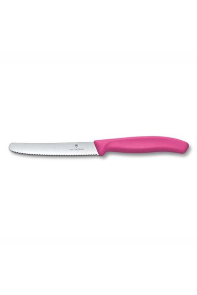 Victorinox Cutit cu lama zimtata 11cm Swiss Classic pink