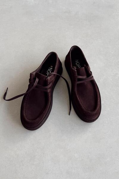 nope21shoess Rush Kahverengi Hakiki Deri Ayakkabı