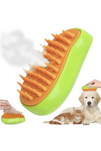 minossa مشط البخار للعناية بالقطط والكلاب ومشط تجميع شعر القطط والكلاب