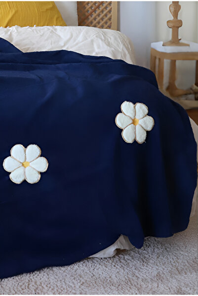 BULSAN 190x210 Çiçekli Polar Çift Kişilik Battaniye