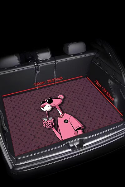 Carmine Carpet Dijital Baskı Dekoratif Araba Bagaj Matı Yıkanabilir Bagaj Havuzu