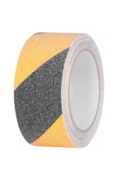 Strend Pro Bandă antiderapantă galbenă / neagră, extra-durabilă, 50 mm x 5 m